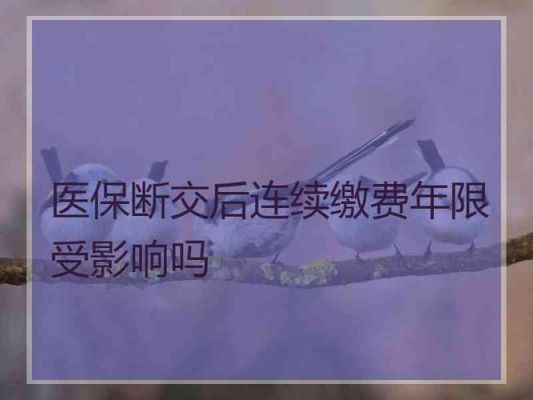 城乡居民医疗保险断缴会怎样？（居民社区医保断交会有什么影响）